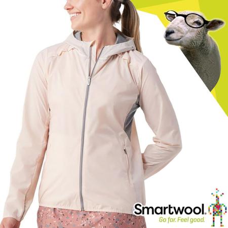 【美國 SmartWool】女 Merino Sport 輕量連帽外套.夾克/SW016602 淺粉✿30E010